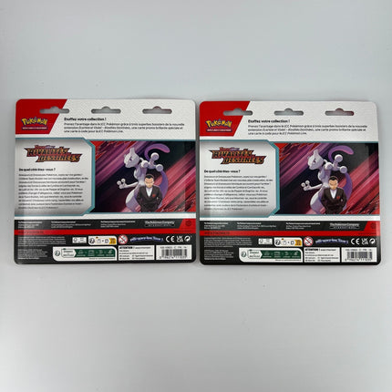 Pokemon JCC Pack Blister 3 Boosters EV10 Rivalités Destinées Kangourex/Zéblitz (1 aléatoire) [FR]