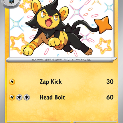 Luxio Shiny rare (136/91) Paldean Fates