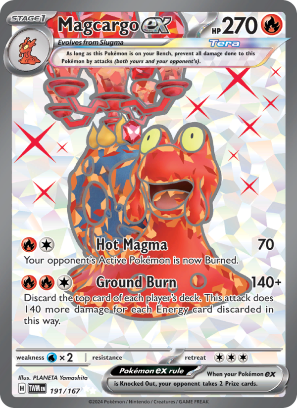 Magcargo ex Ultra Rare (191/167) Twilight Masquerade