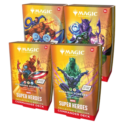 Magic: The Gathering - Marvel Super Heroes Collector's Edition Commander Deck (set van 4)
