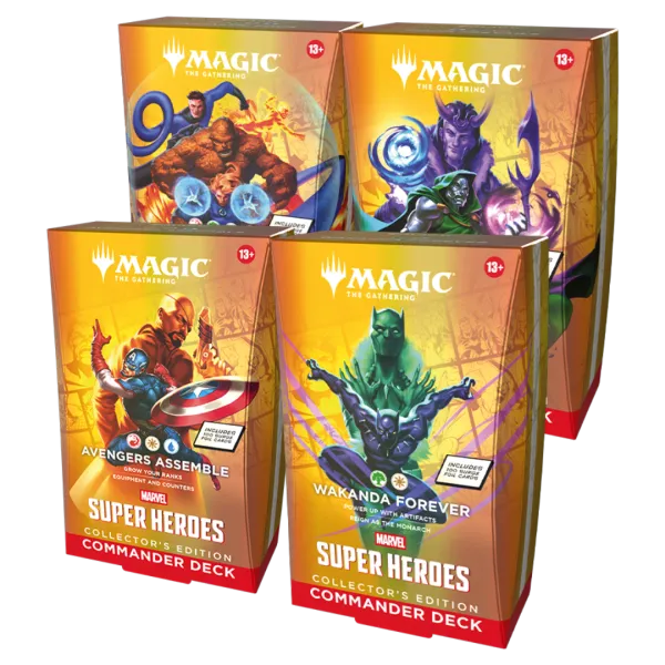 Magic: The Gathering - Marvel Super Heroes Collector's Edition Commander Deck (set van 4) 