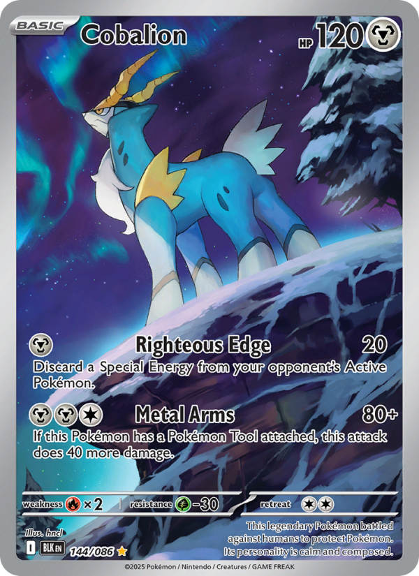 Cobalion Illustration rare (144/86) Black Bolt