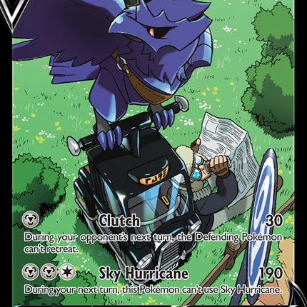Corviknight V Holo Rare V (TG18/195) Silver Tempest