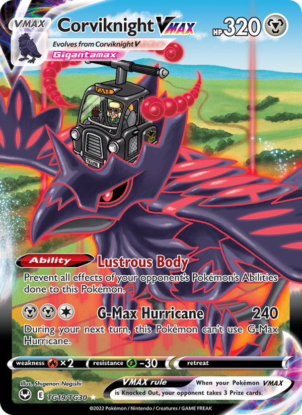 Corviknight VMAX Holo Rare VMAX (TG19/195) Silver Tempest