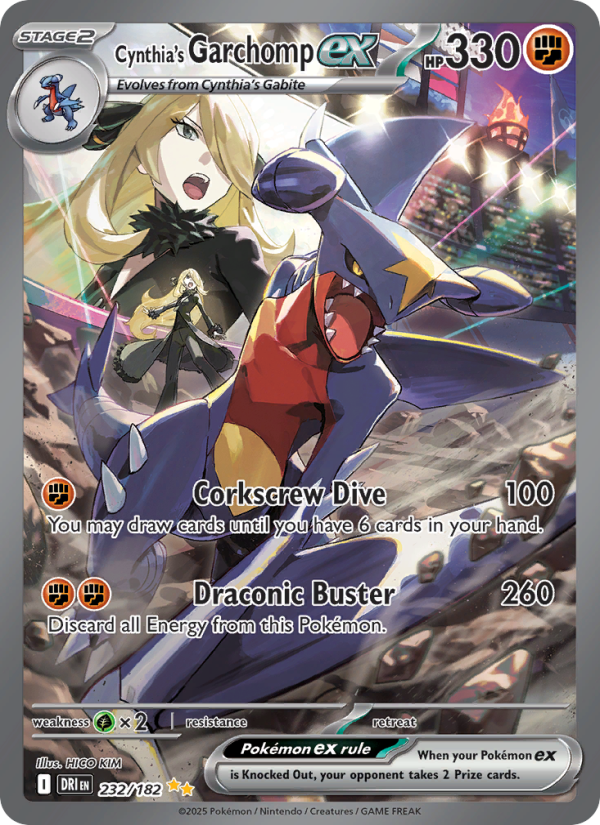 Cynthia's Garchomp ex Special illustration rare (232/182) Destined Rivals