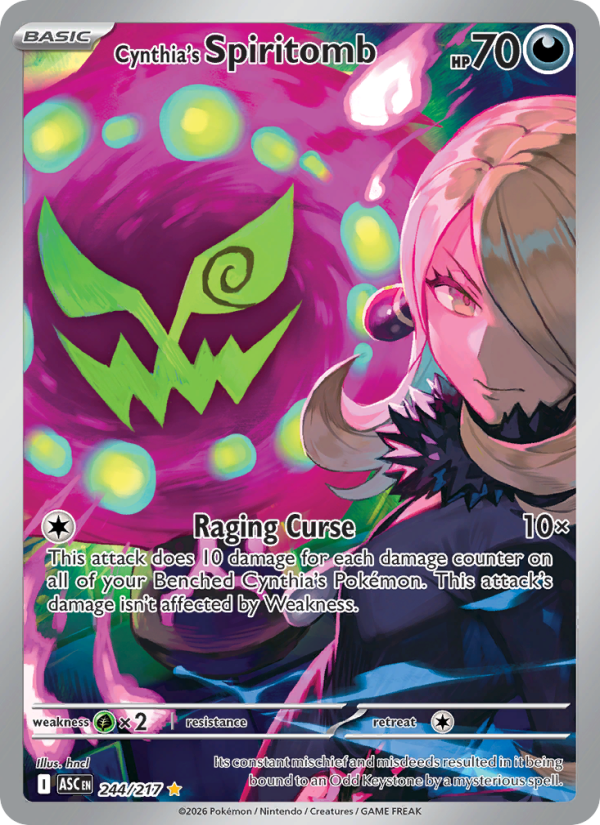 Cynthia's Spiritomb Illustration rare (244/217) Ascended Heroes