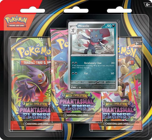 Pokemon Mega Evolution Phantasmal Flames 3 booster blister (1 willekeurig)
