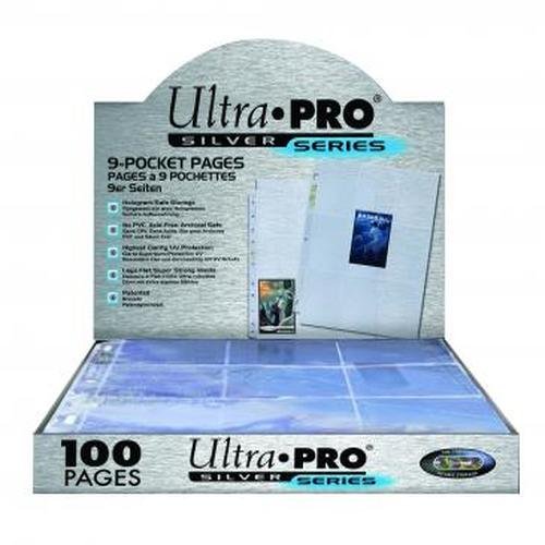 Ultra Pro Silver Series Standard 9-Pocket Pages - 11-Holes (100-Pack)