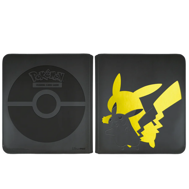 Ultra Pro Elite Series Pikachu 12‑Pocket PRO‑Binder – Zwart