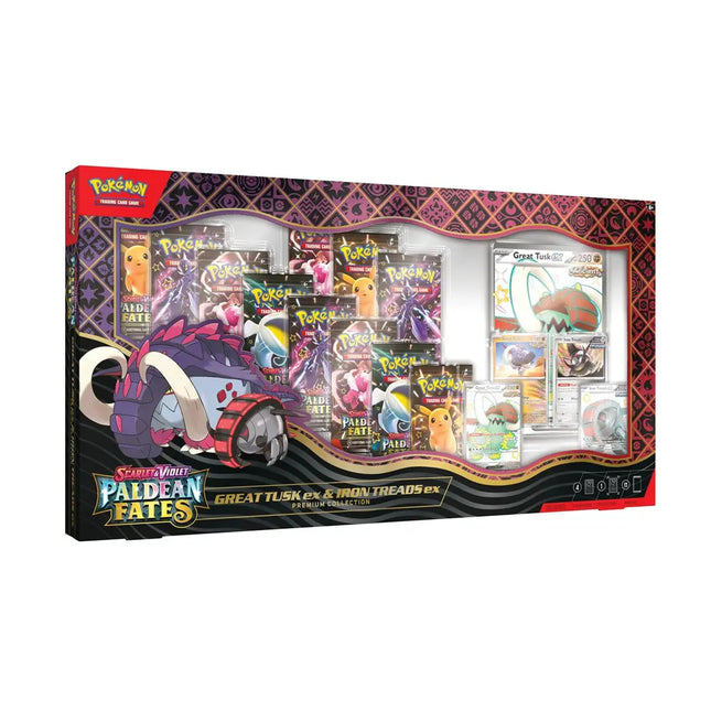 Pokemon Paldean Fates Great Tusk & Iron Treads Box