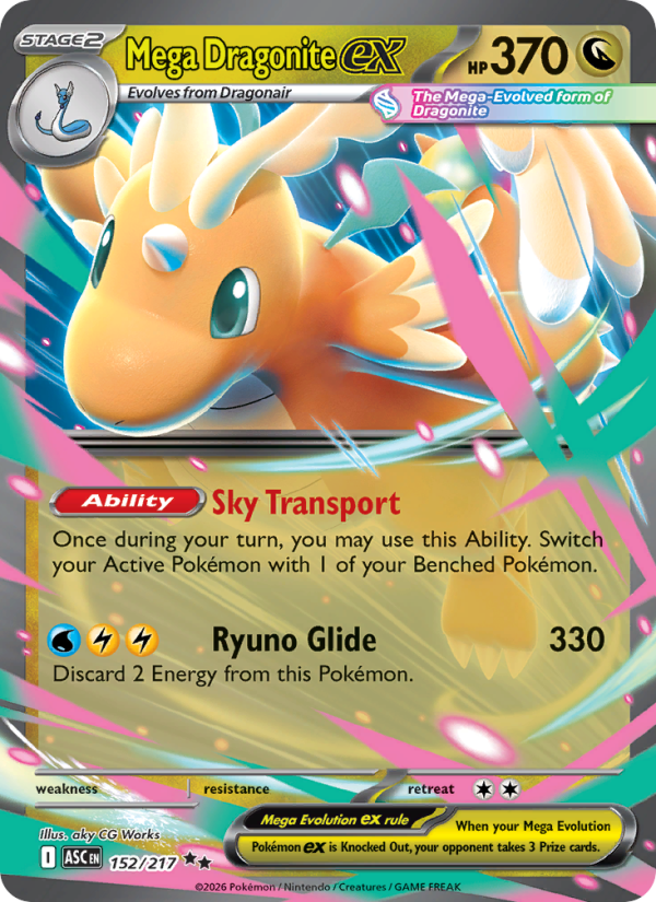 Mega Dragonite ex Double rare (152/217) Ascended Heroes