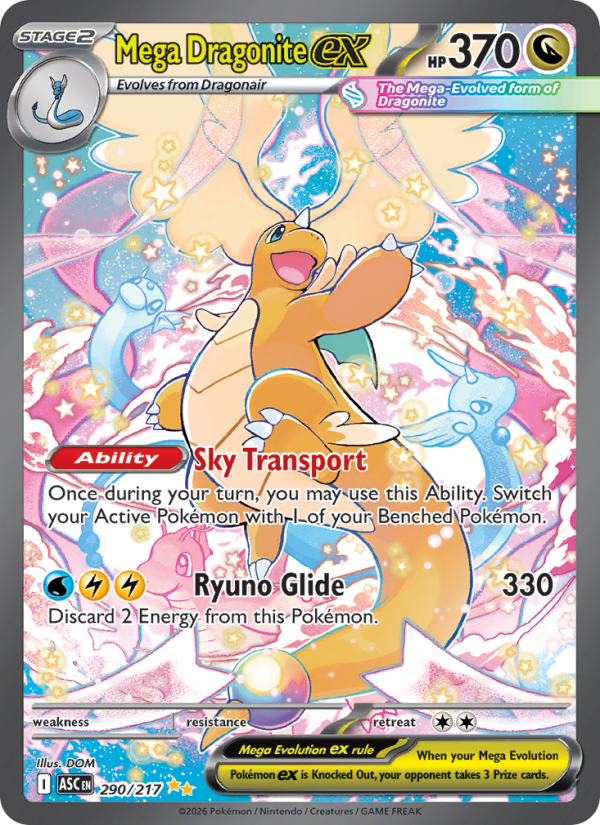 Mega Dragonite ex Special illustration rare (290/217) Ascended Heroes