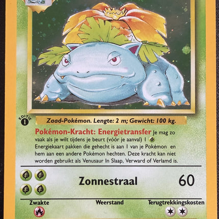 Venusaur Rare (15/102) base set – 1st edition [NL]