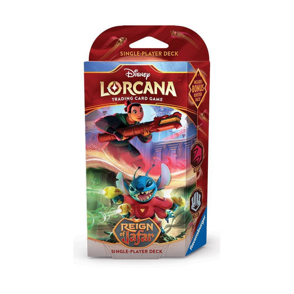 Disney Lorcana Reign of Jafar Starter Deck Ruby & Steel – Bescards