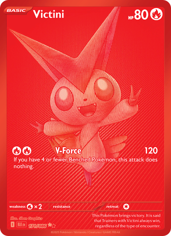 Victini Black White Rare (171/86) Black Bolt