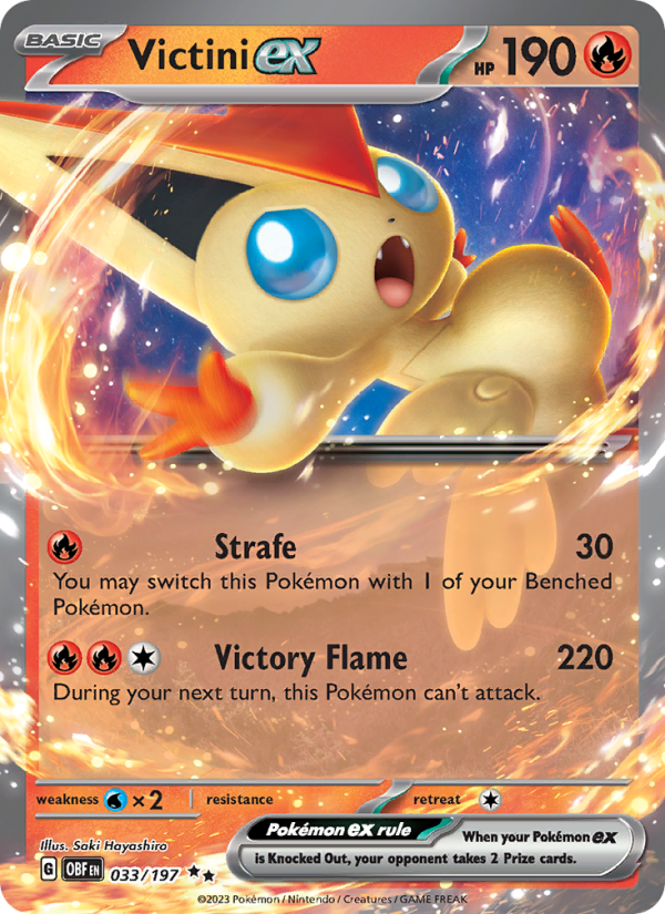 Victini ex Double rare (033/197) Obsidian Flames