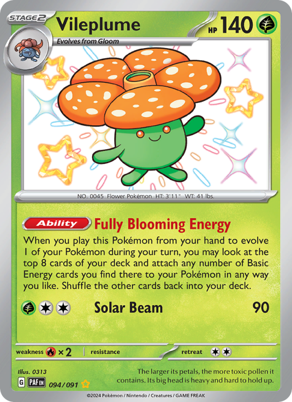 Vileplume Shiny rare (094/91) Paldean Fates