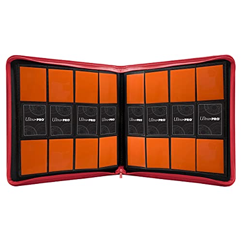 Vivid 12-pocket Zippered PRO-Binder – Red 