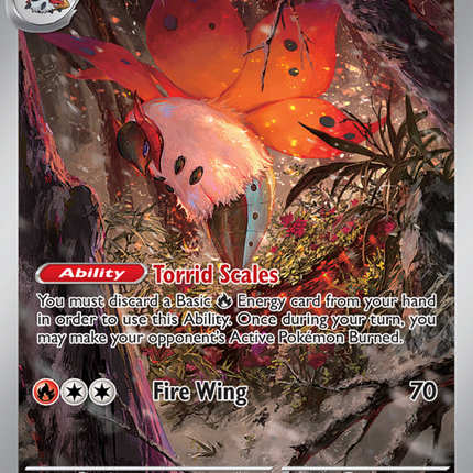 Volcarona Illustration rare (100/86) Black Bolt