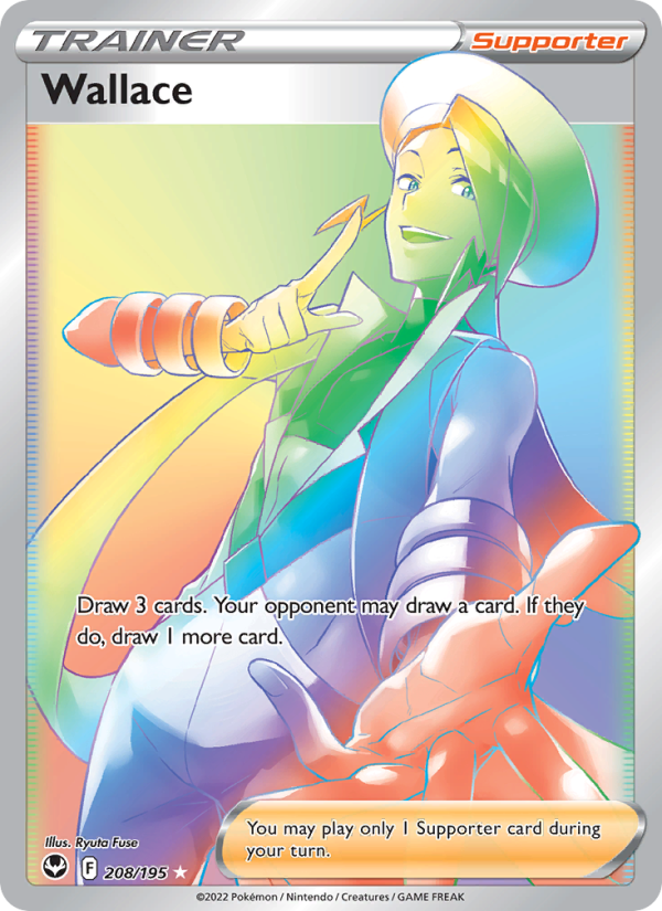 Wallace Secret Rare (208/195) Silver Tempest