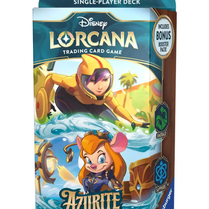 Disney Lorcana – Azurite Sea Starter Deck Go Go Tomago & Gadget Hackwrench