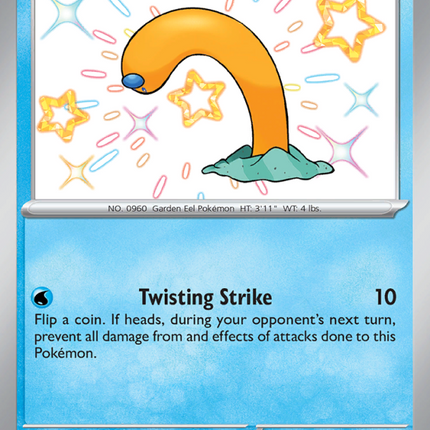 Wiglett Shiny rare (121/91) Paldean Fates