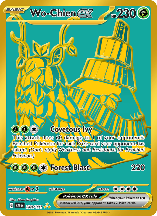 Wo-Chien ex Hyper rare (240/91) Paldean Fates