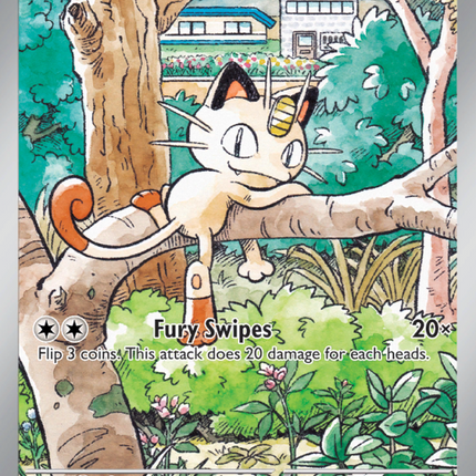 Meowth Illustration rare (106/94) Phantasmal Flames