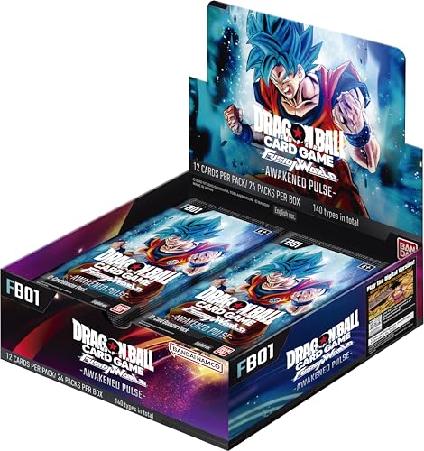 dragon ball super card game box BANDAI Saiyan's Pride FB08 Booster Pack TCG Card Set Includes 20 cards featuring 5 Z Unboxing The Official Dragon Ball