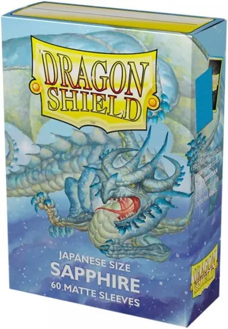Dragon Shield Japanese Matte Sapphire Sleeves (60pcs)