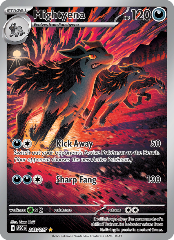 Mightyena Illustration rare (243/217) Ascended Heroes