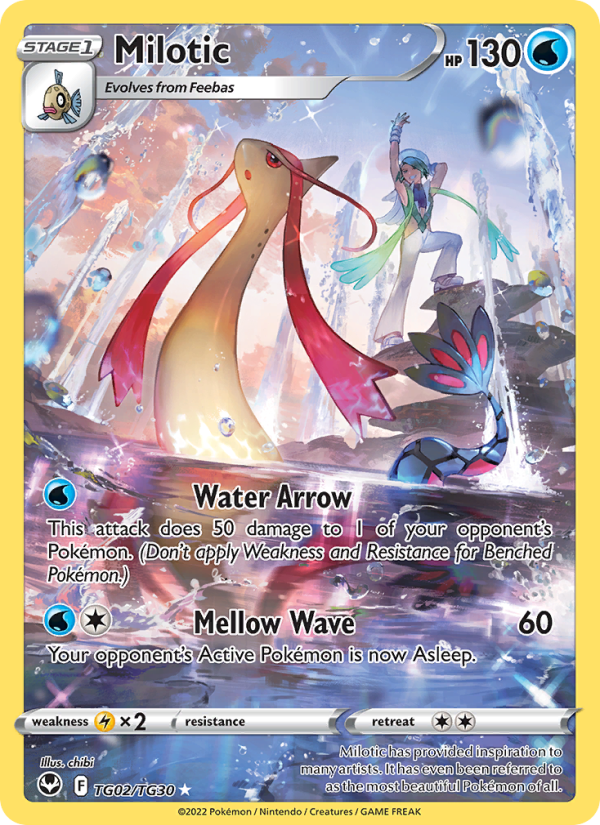 Milotic Holo Rare (TG02/195) Silver Tempest
