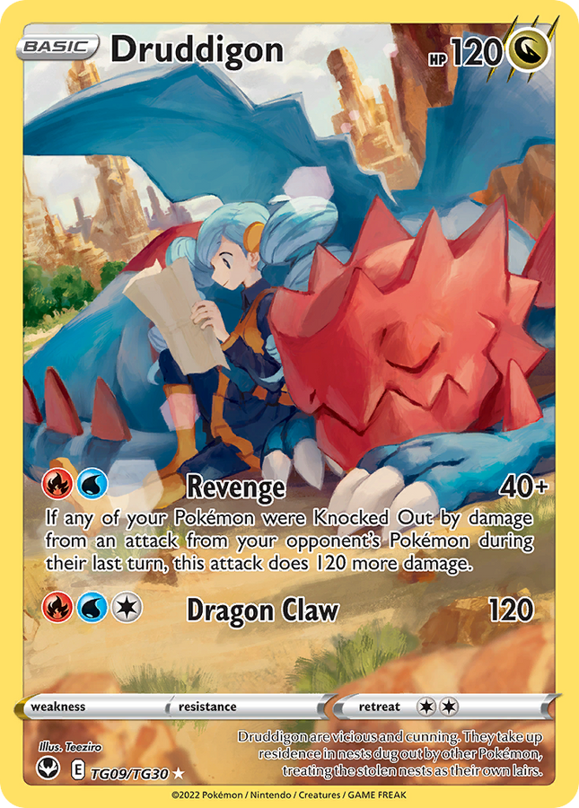 Druddigon Trainer Gallery Rare Holo (TG09/TG30) Silver Tempest Trainer Gallery