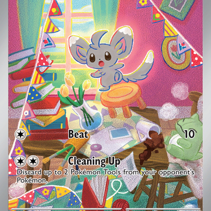 Minccino Illustration rare (182/162) Temporal Forces
