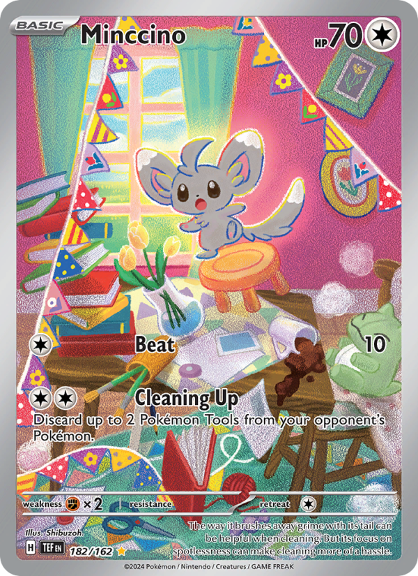 Minccino Illustration rare (182/162) Temporal Forces