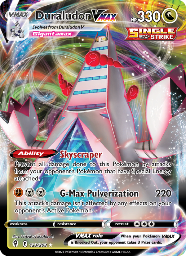 Duraludon VMAX Holo Rare VMAX (123/203) swsh7