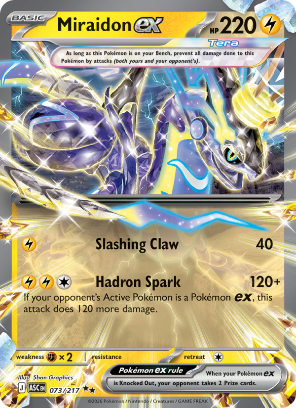 Miraidon ex Double rare (073/217) Ascended Heroes