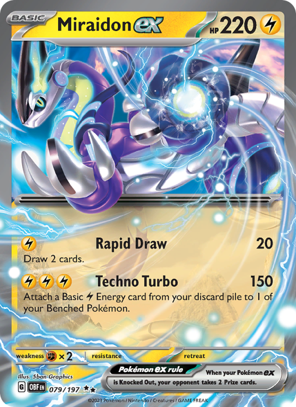 Miraidon ex Double rare (079/197) Obsidian Flames