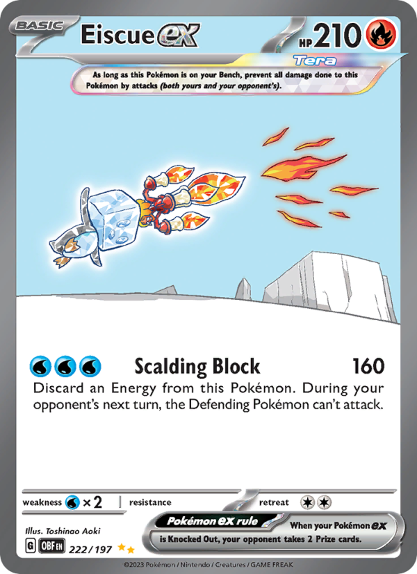 Eiscue ex Special illustration rare (222/197) Obsidian Flames