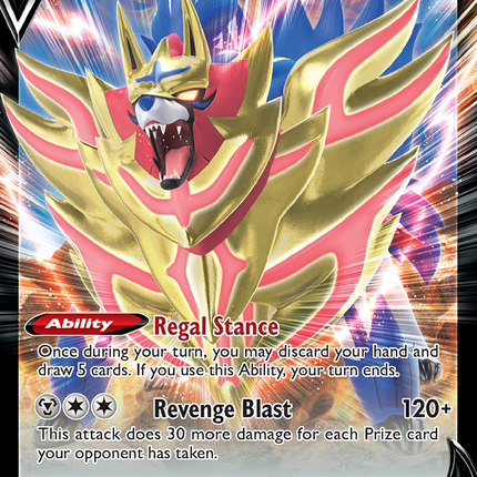 Zamazenta V Rare Holo V (098/159) Crown Zenith