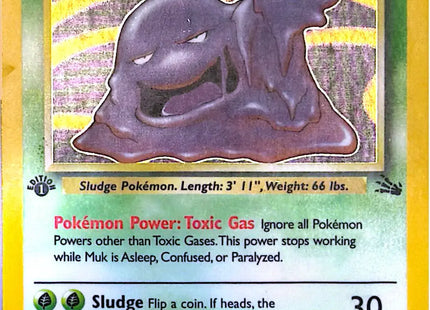 Muk Rare (13/62) Fossil 1st ed - GD