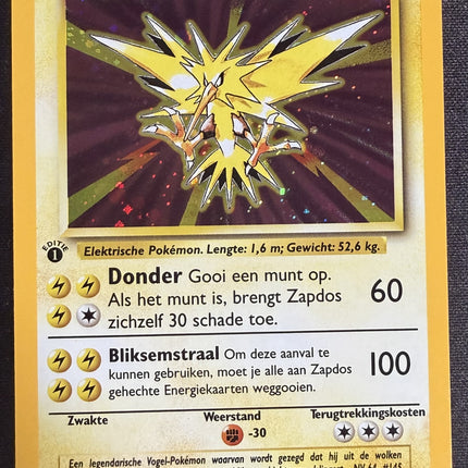 Zapdos Rare (16/102) base set – 1st edition [NL]