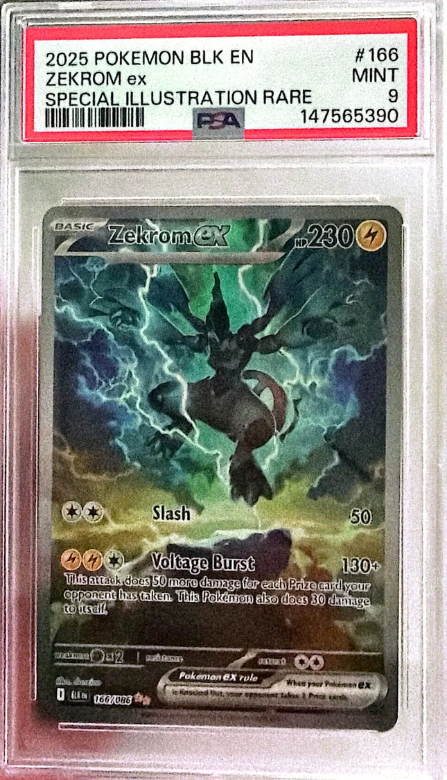 Zekrom ex Special Illustration Rare (166/086) Black Bolt PSA 9