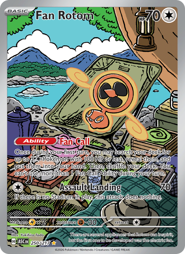 Fan Rotom Illustration rare (250/217) Ascended Heroes