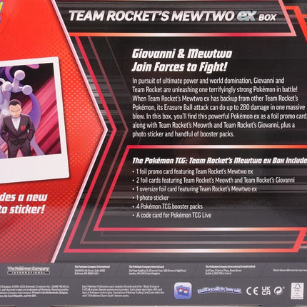 Pokemon Team Rocket’s Mewtwo ex Box
