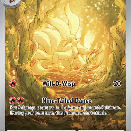 Ninetales Illustration rare (199/197) Obsidian Flames