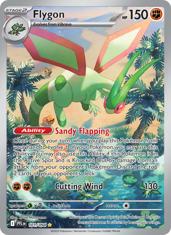 Flygon Illustration rare (101/94) Phantasmal Flames