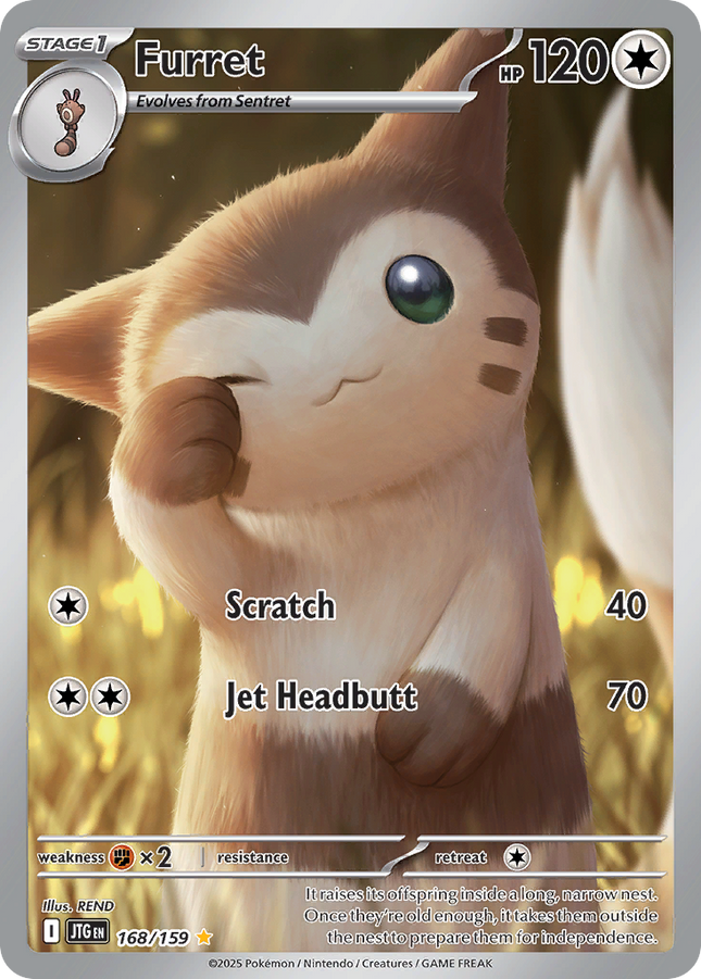 Furret Illustration rare (168/159) Journey Together