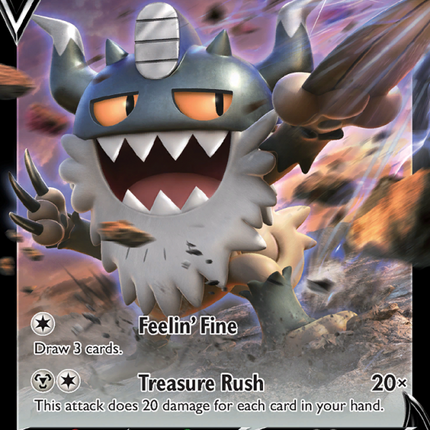 Galarian Perrserker V Holo Rare V (129/196) Lost Origin