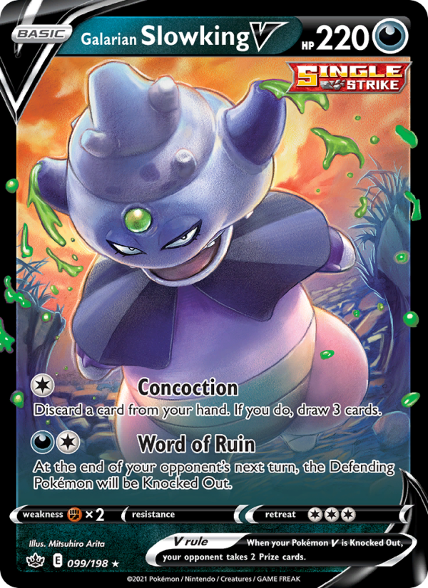 Galarian Slowking V Holo Rare V (99/198) swsh6